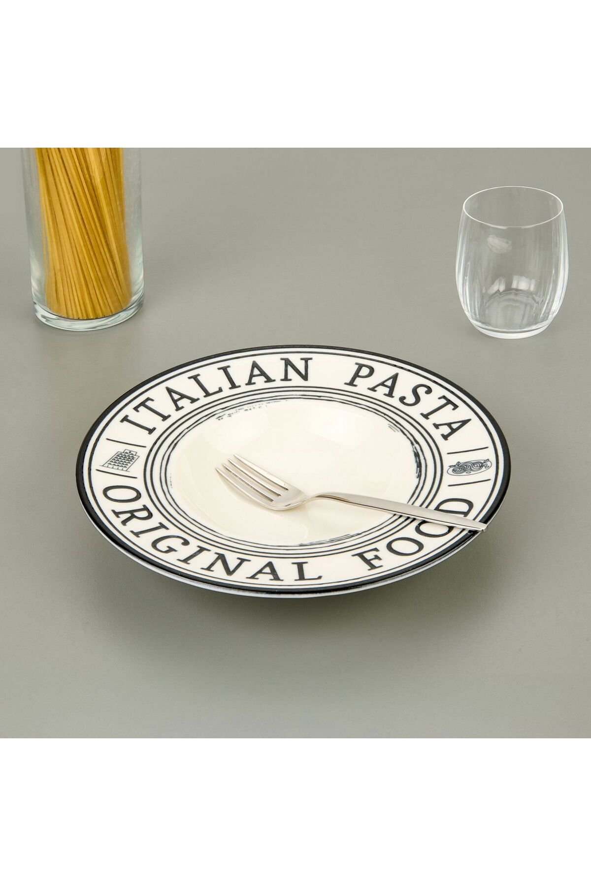 MATMEL İtalian Makarna Tabağı - Beyaz - 27 cm