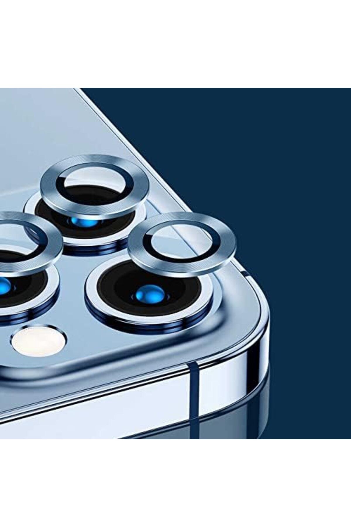 STOREMAX ELZ iPhone 13 Pro İle Uyumlu Arka Kamera Tempered Çözünürlük Engellemeyen, Parmak İzi Bırakm