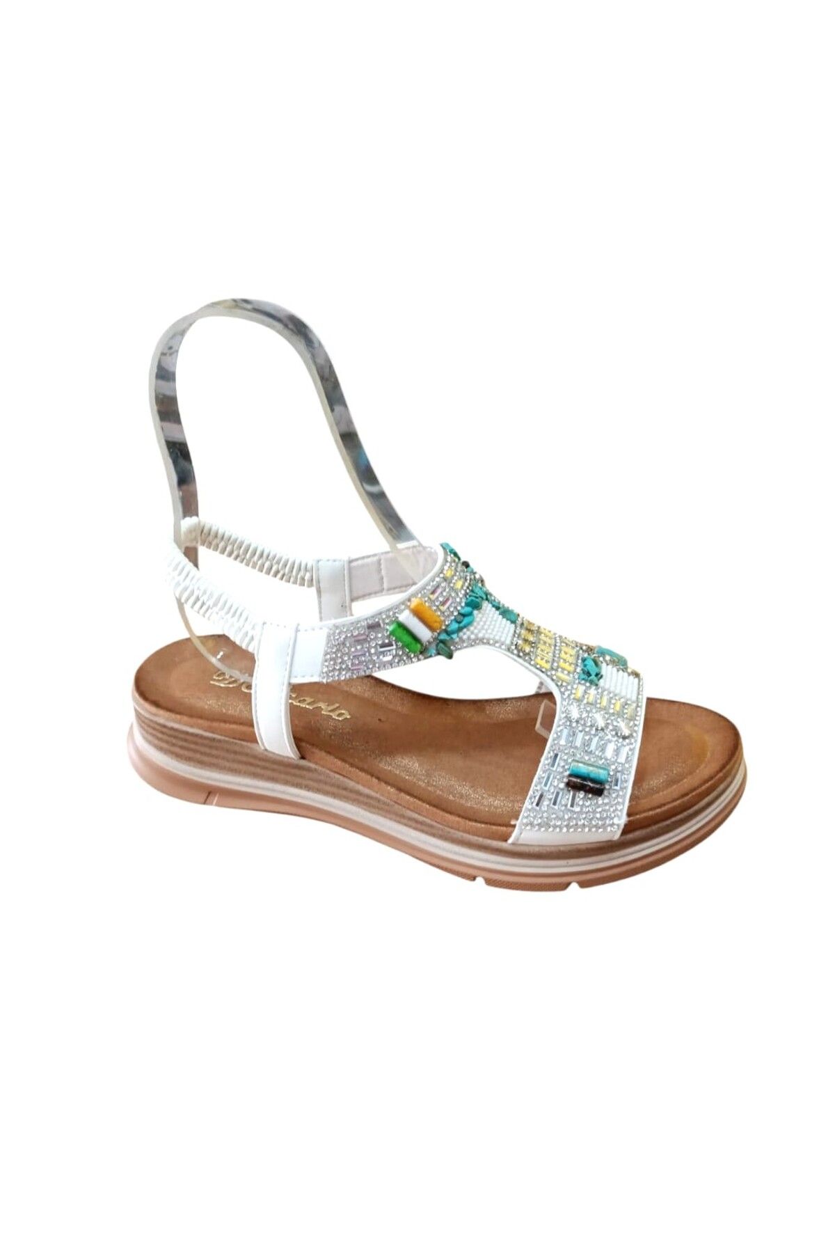 De Scario De Scarıo 2061 Kadın Taşlı Comfort Sandalet