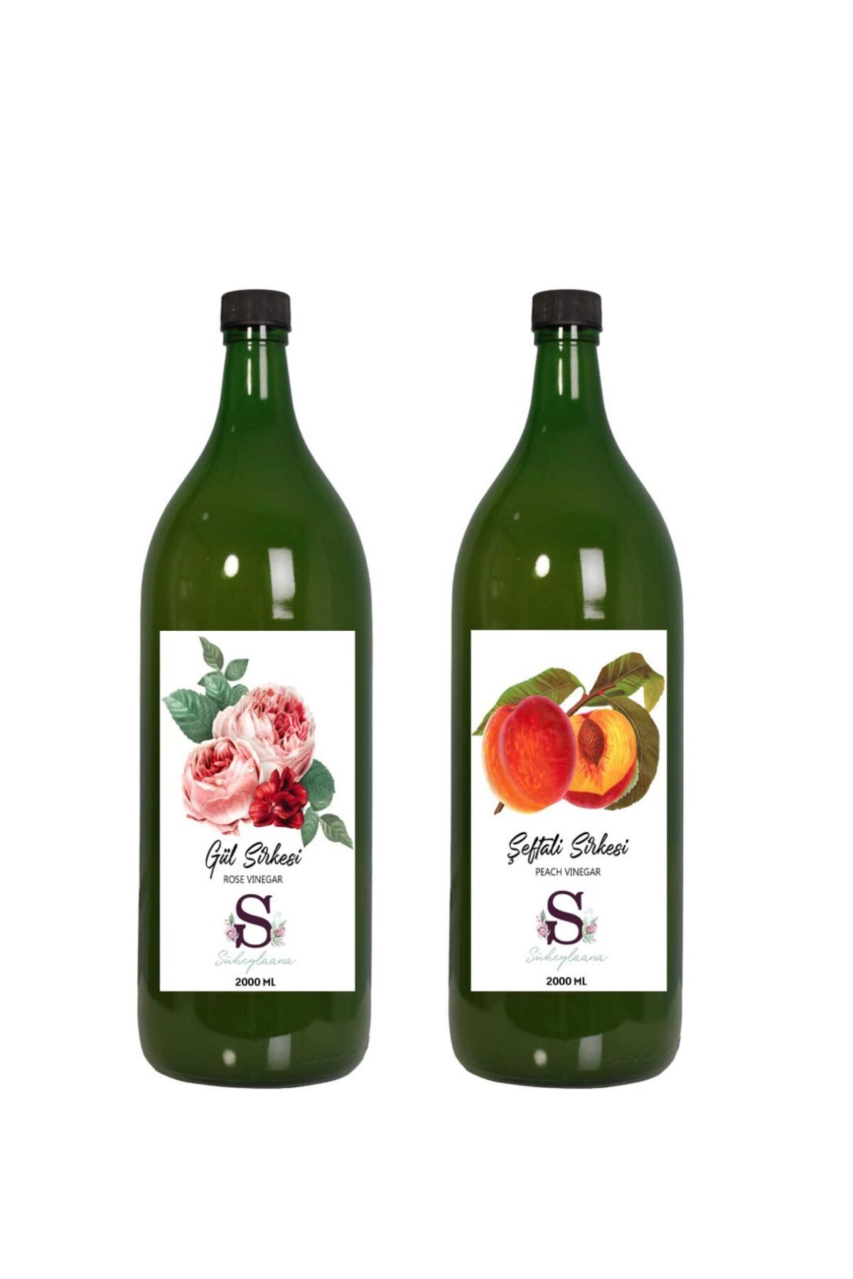 Süheylaana Doğal Gül Sirkesi 2000 Ml - Doğal Şeftali Sirkesi 2000 Ml