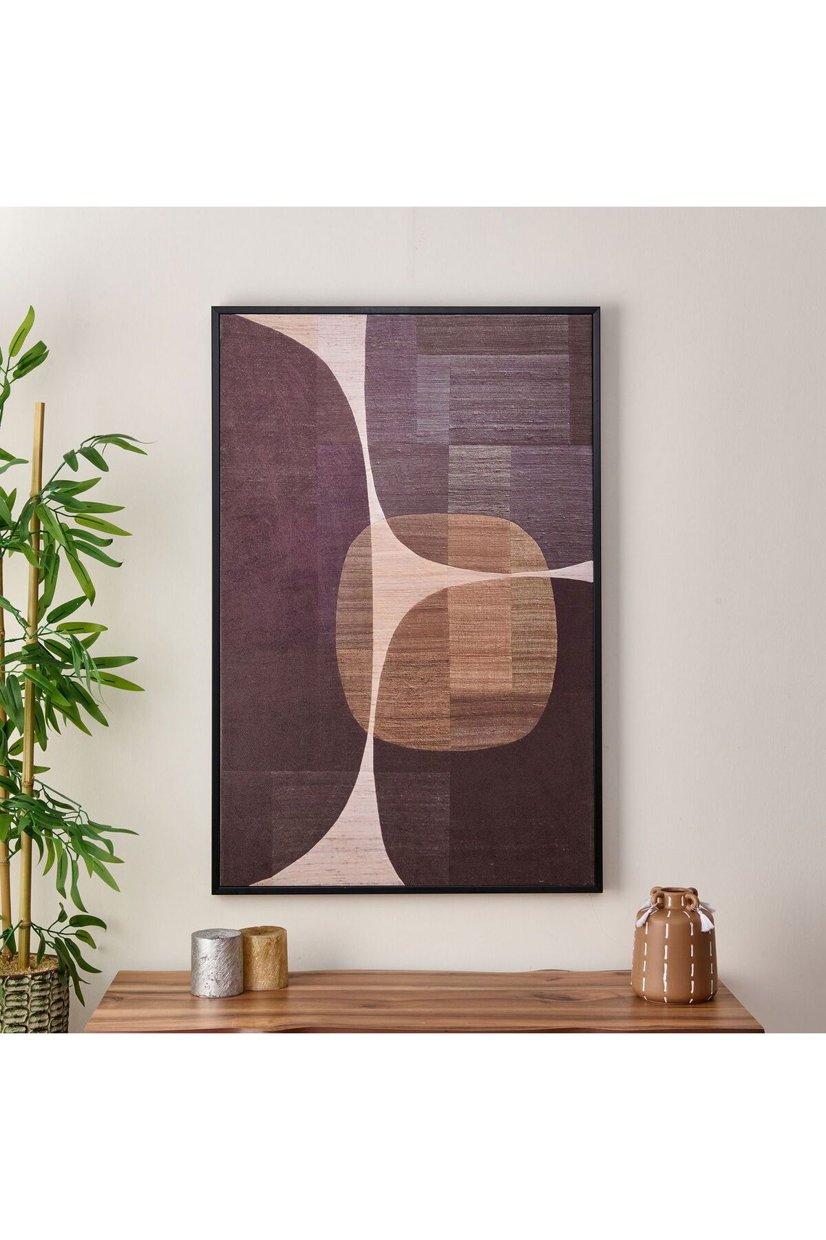 ASPARTAM Kane Tablo - Kahverengi - 90x60 cm