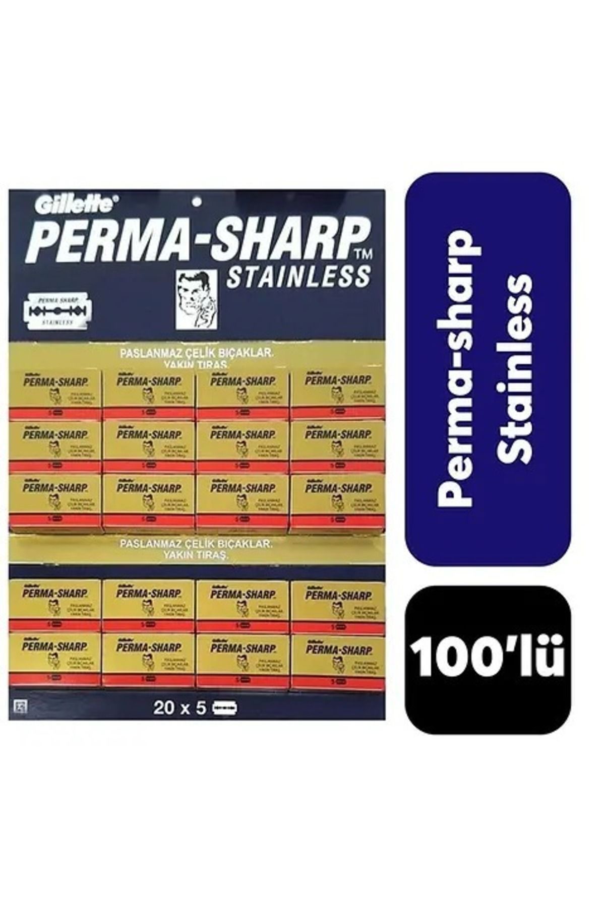 Vemora PERMA-SHARP TAM JİLET 5 PARÇA X 20 PARÇA (5166)