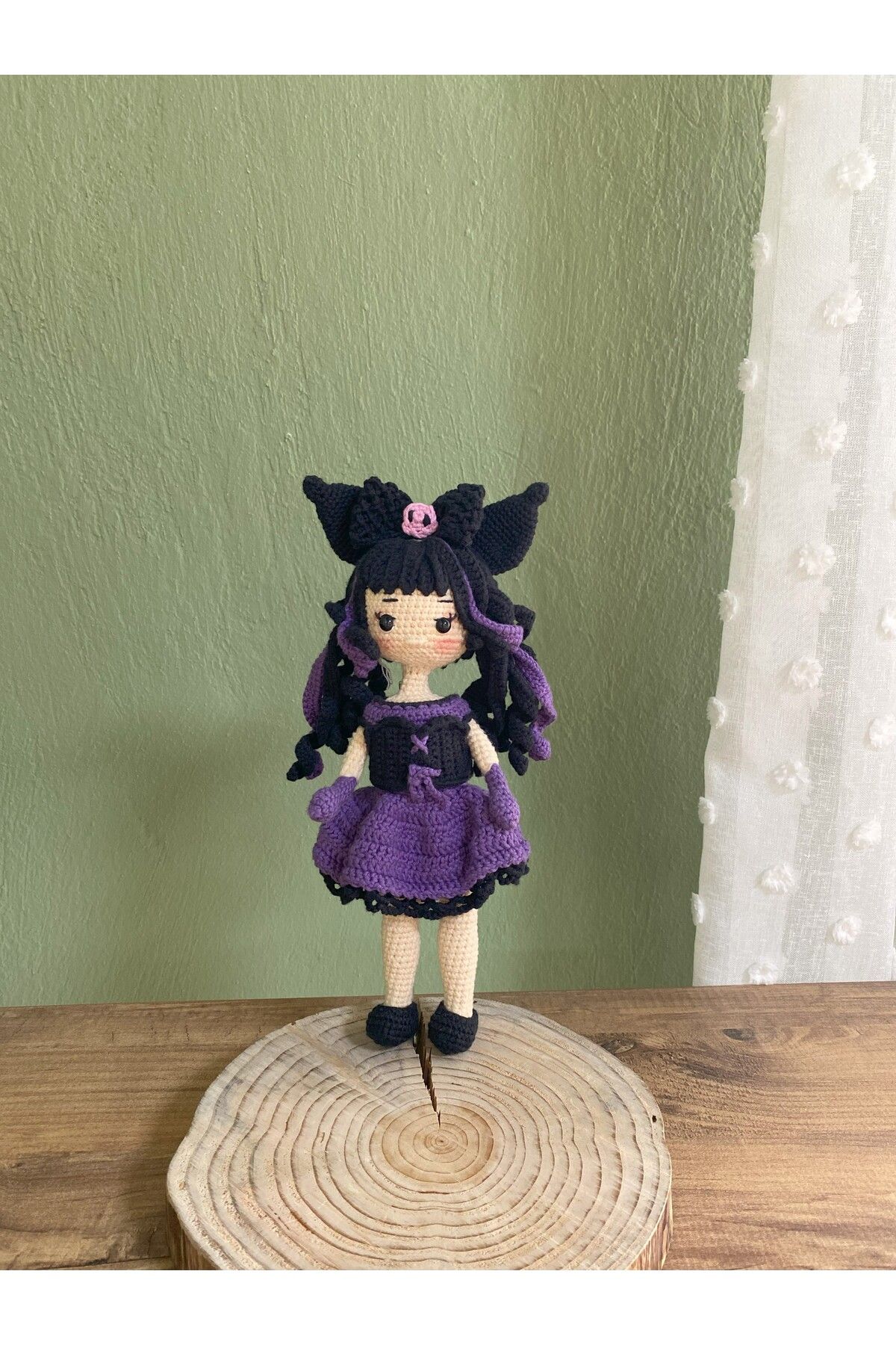 NATURAL BY HANDS Amigurumi Kuromi Bebek Oyun Arkadaşı