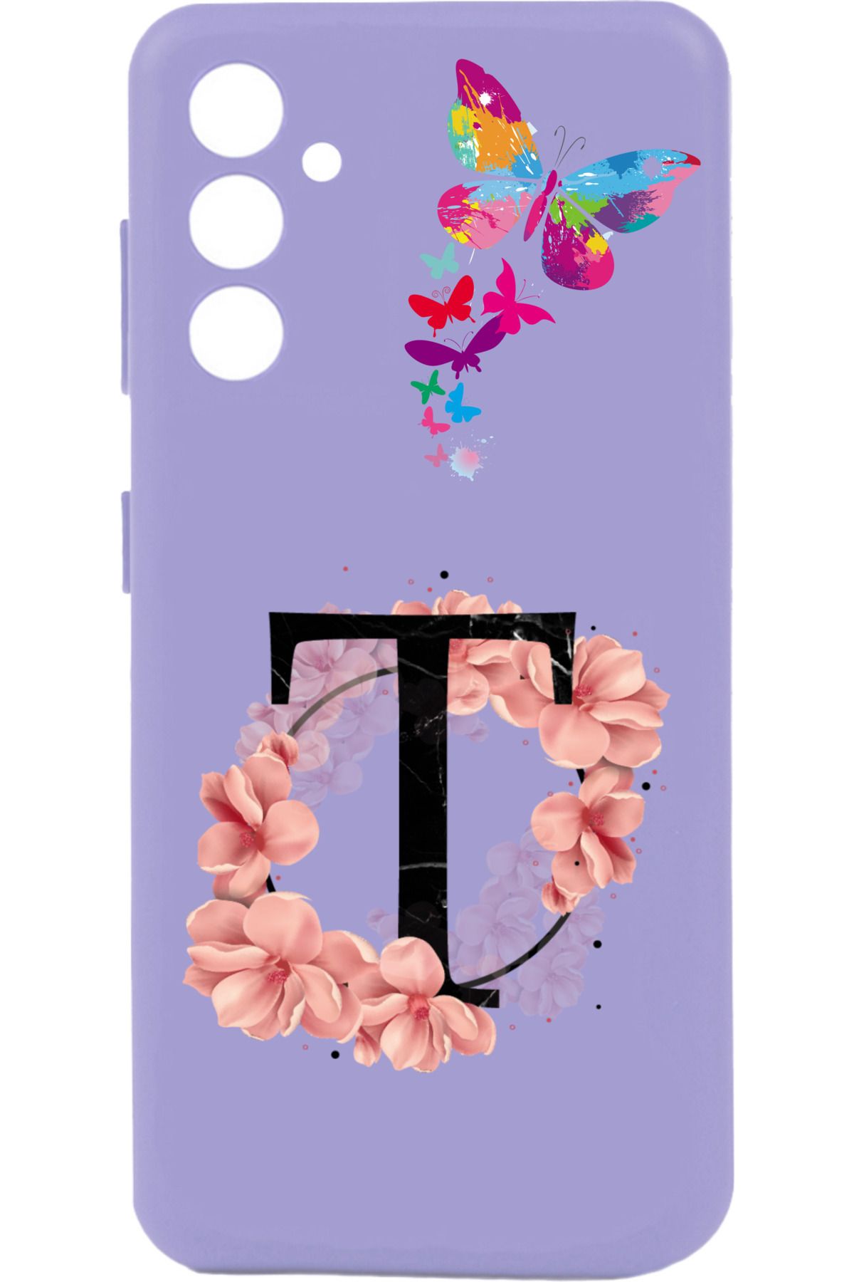 Rotaks Samsung Galaxy A54 Uyumlu Kılıf Silikon Esnek Soft ve Pürüzsüz İsme Özel Baskılı