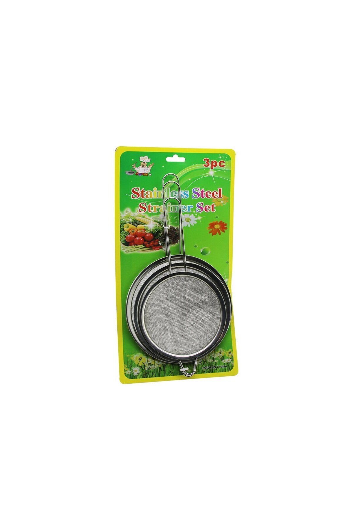 Modafiks 3PCS 16-18-20CM TEL SÜZGEÇ METAL ÇERÇEVE - SAP (5122)