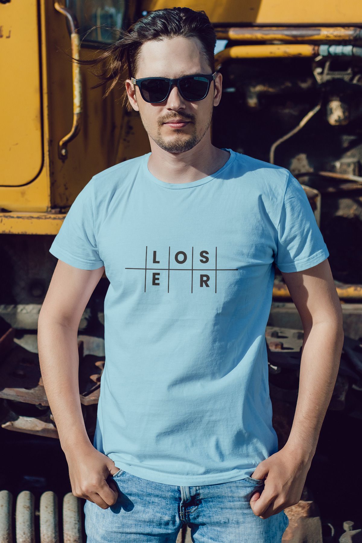 Decrift Loser %100 Pamuk Erkek T-Shirt