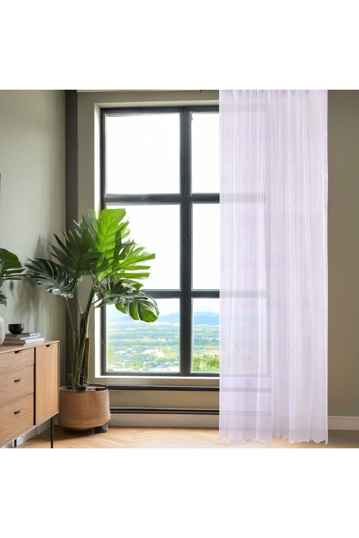 ASPARTAM Armend Tül Perde - Beyaz - 300x270 cm