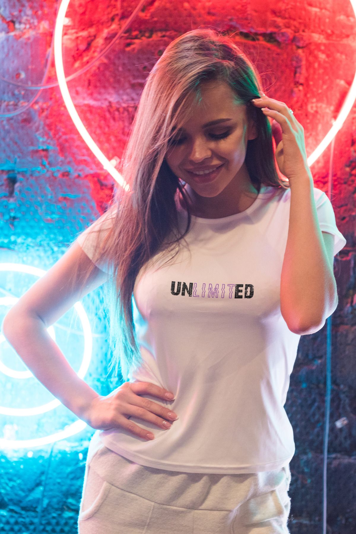 Decrift Unlimited %100 Pamuk Kadın T-Shirt