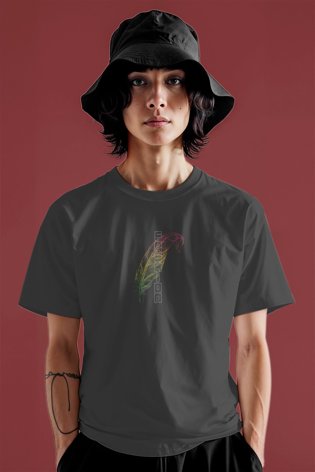 Decrift Fashion %100 Pamuk Kadın T-Shirt
