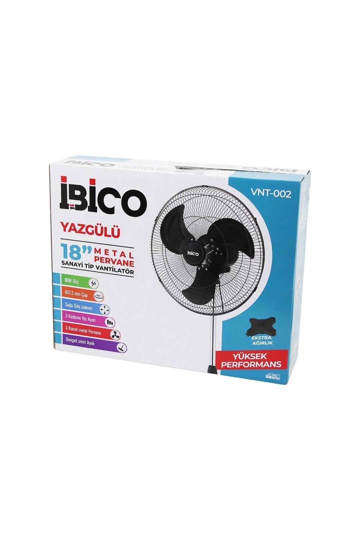STOREMAX svticaret 18 İNÇ 45.7CM SANAYİ TİPİ AYAKLI VANTİLATÖR 3 KADEME HIZ - 3 METAL KANAT 80W 140CM