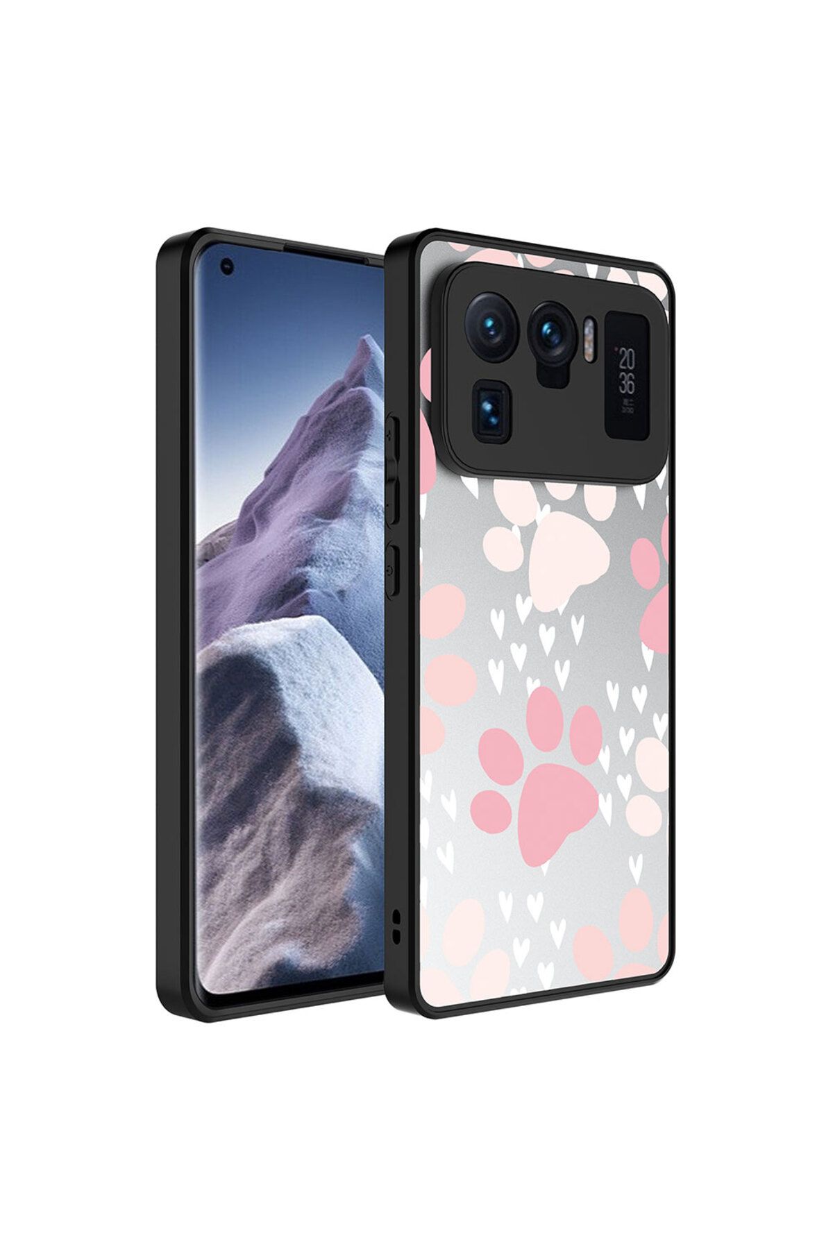 halkhouse Xiaomi Mi 11 Ultra Kılıf Aynalı Desenli Kamera Korumalı Parlak Sert Silikon Esnek Renkli Mirror Kapa