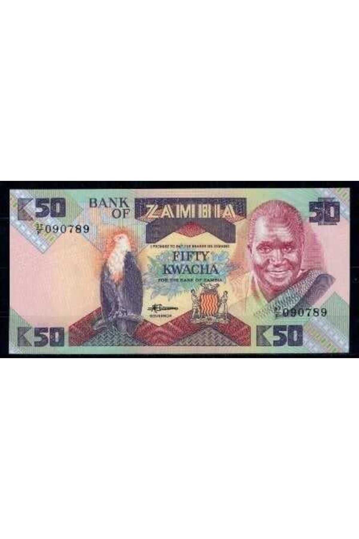 Gökçe Koleksiyon Zambiya 50 Kwacha 1988 Çil YKP1173