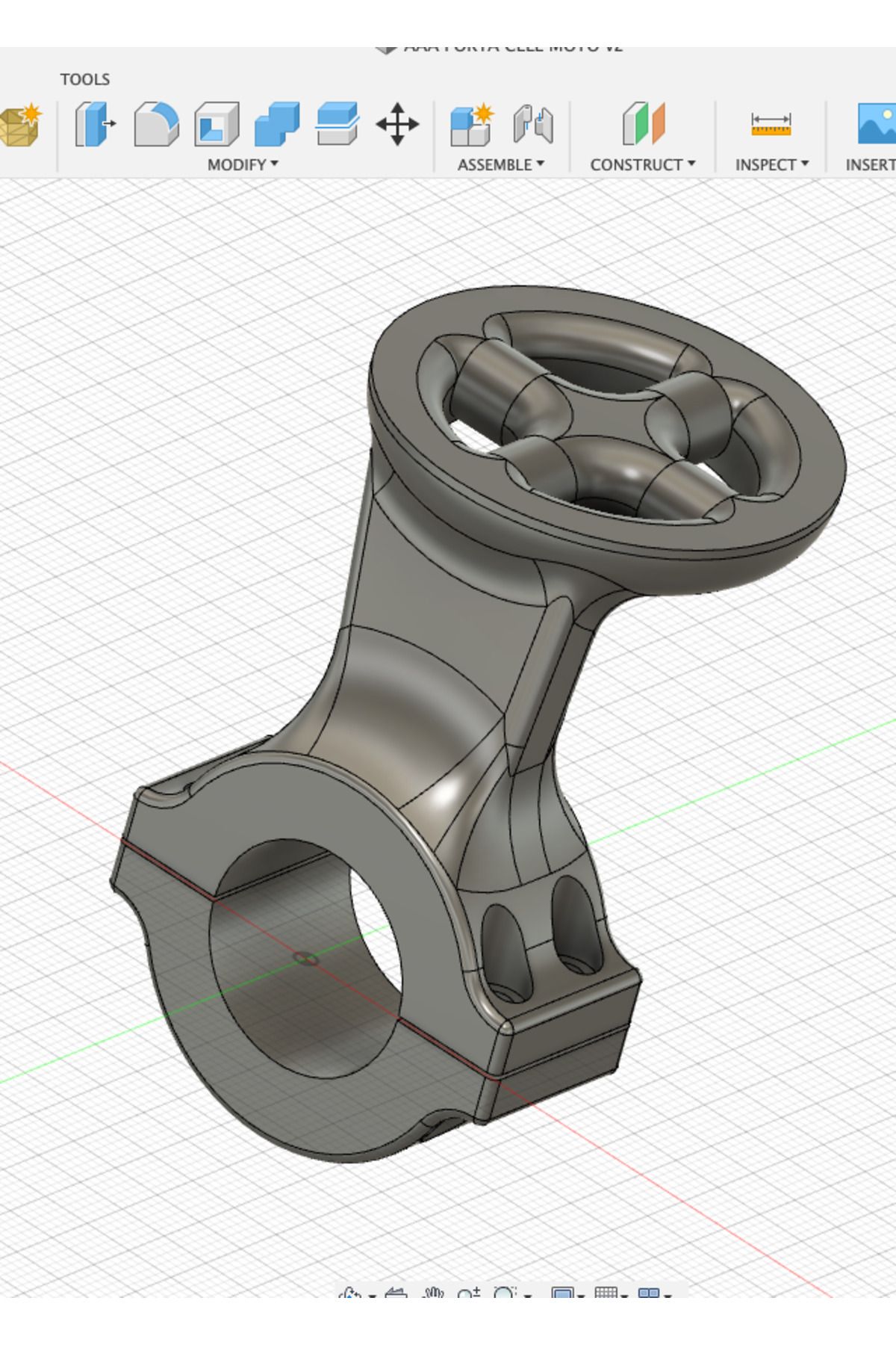 Lucest Motosiklet çapı için gidon desteği. 22mm (Plastik Aparattır!!!)