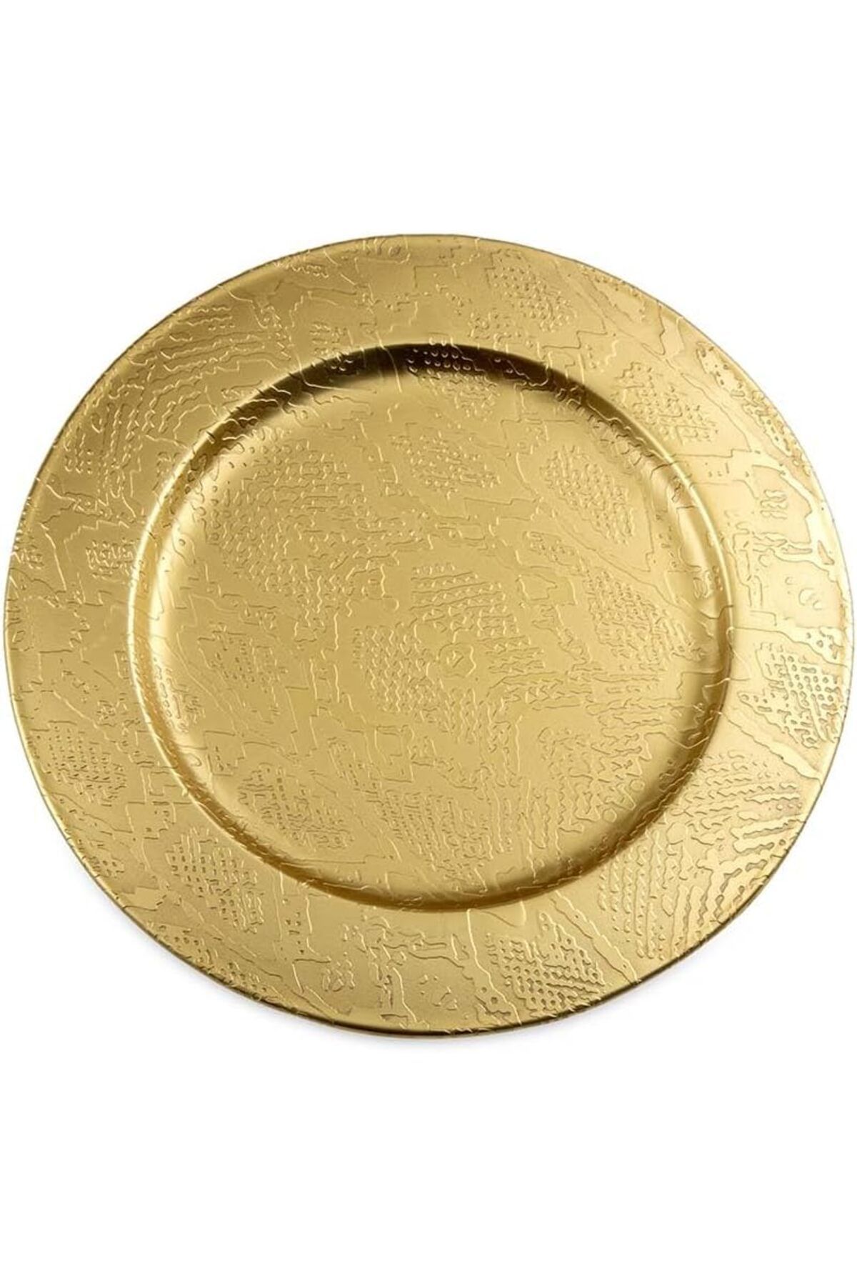 Mu Art Ahşap Mrt Brett Metal Oval Tabak 20x20 cm Art 871301