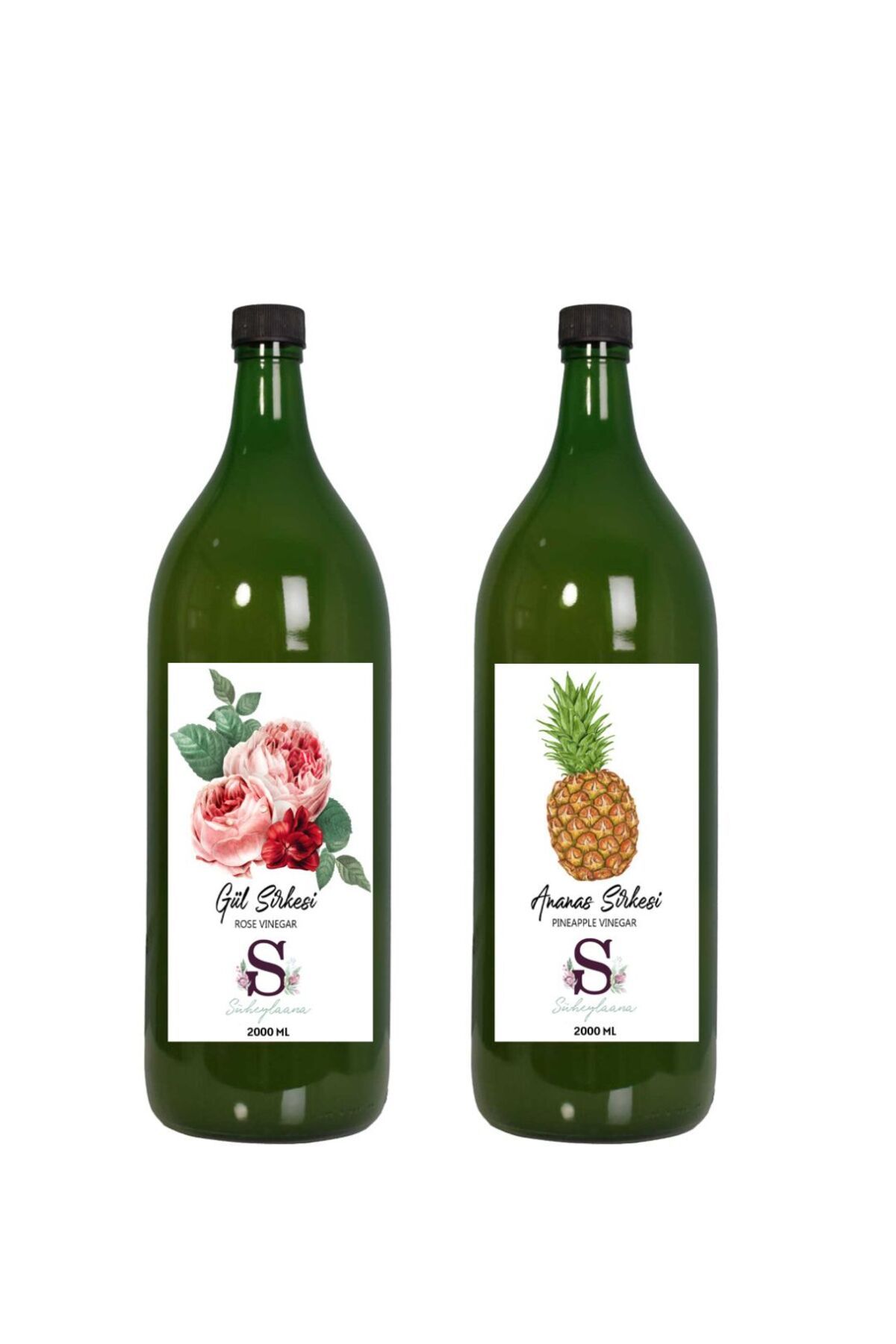 Süheylaana Doğal Gül Sirkesi 2000 Ml - Doğal Ananas Sirkesi 2000 Ml
