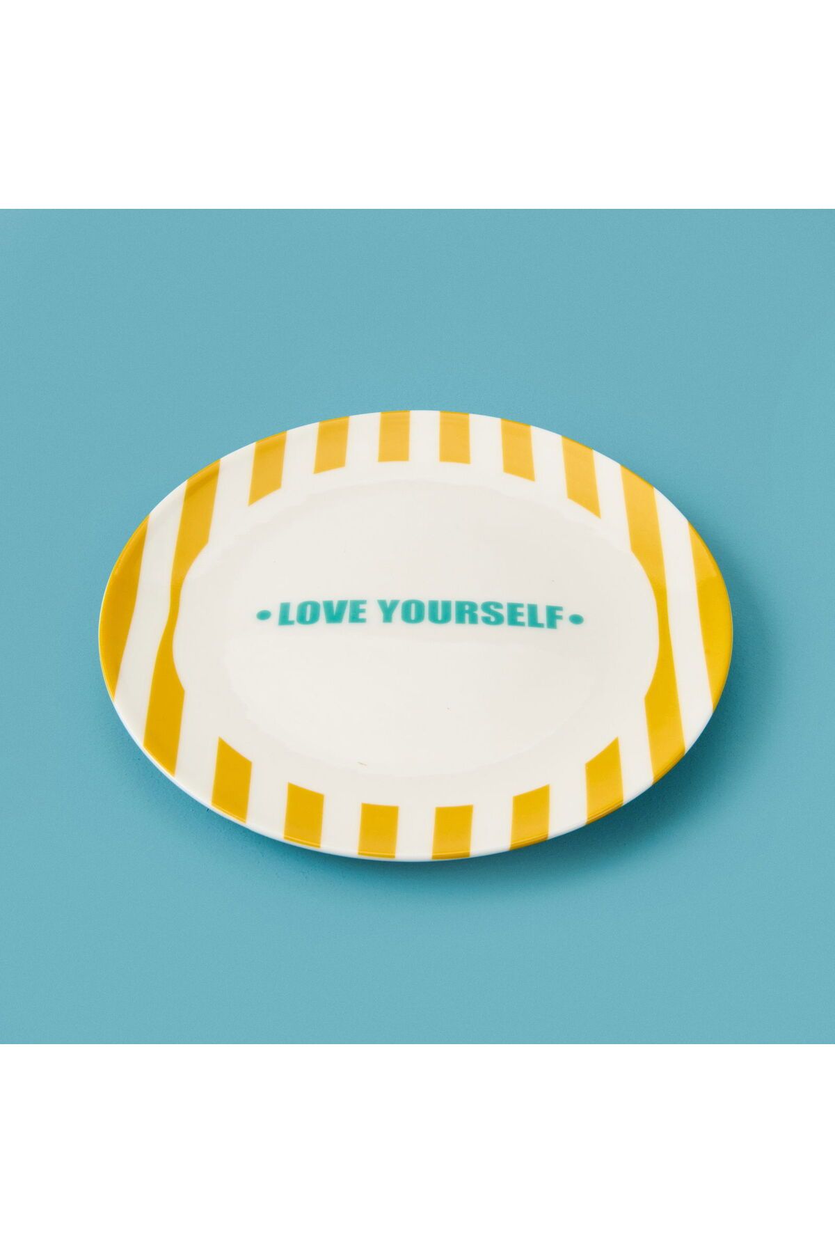 MATMEL Love Yourself Tatlı Tabağı - Sarı - 19 cm