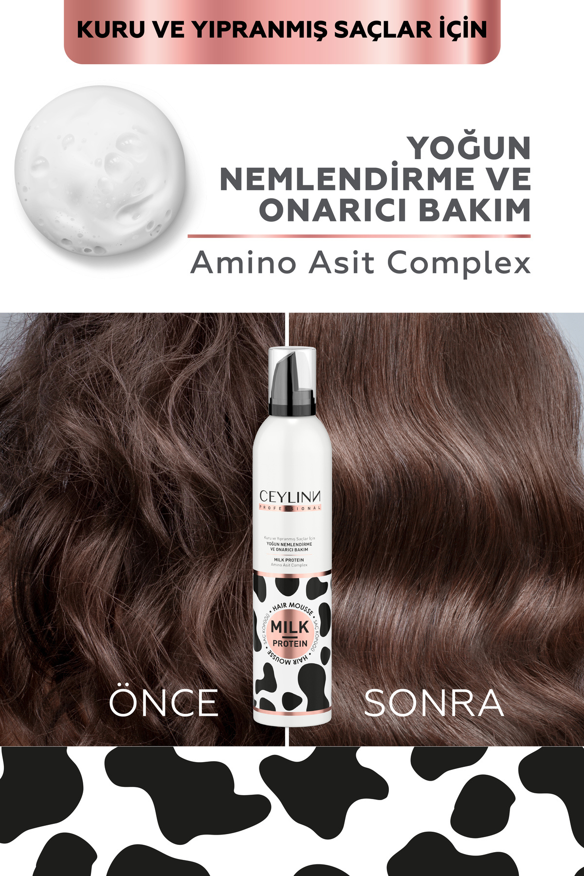 Milk Protein Saç Köpüğü 300 ml — 8691988011960 — تصویر 3 از 5