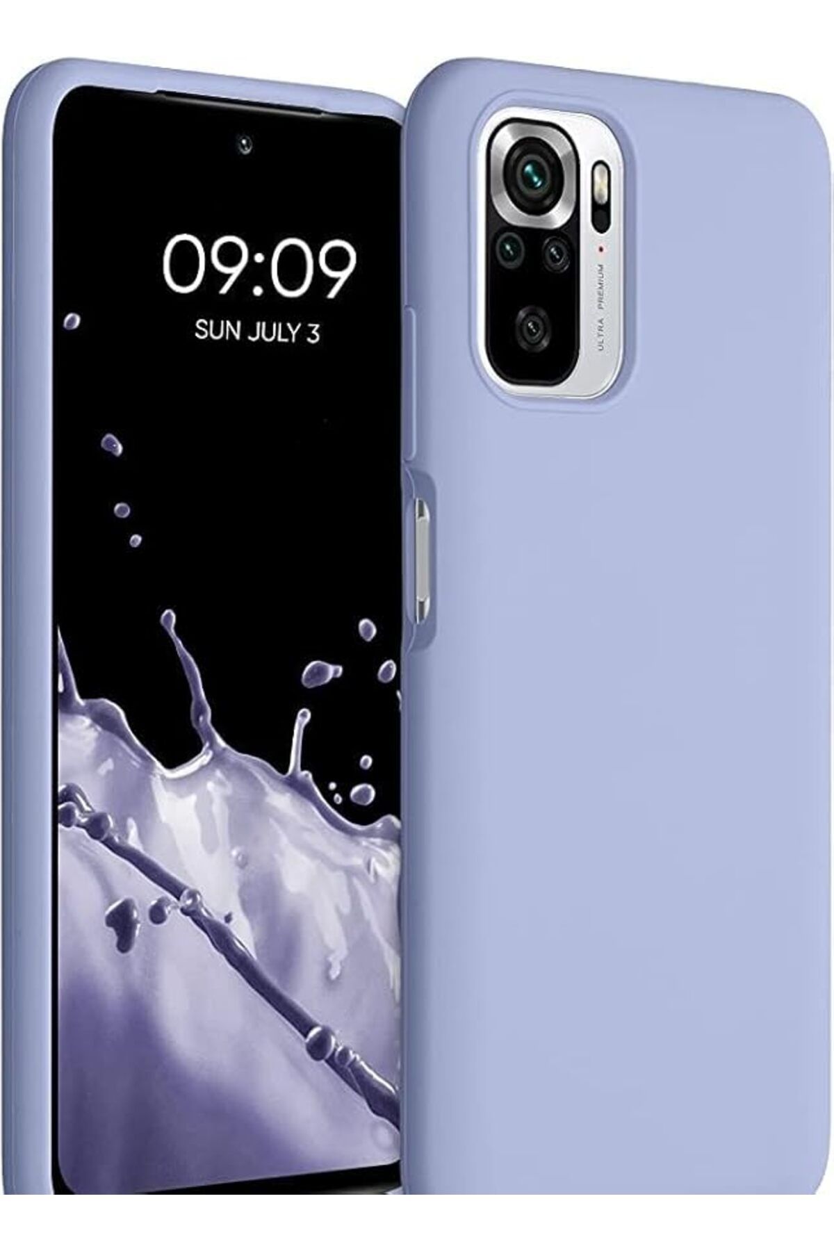 STOREMAX ELZ Trend Xiaomi Redmi Note 10 ve Note10S Uyumlu içi Kadife Lansman Liquid Silicone kılıf Şok Em