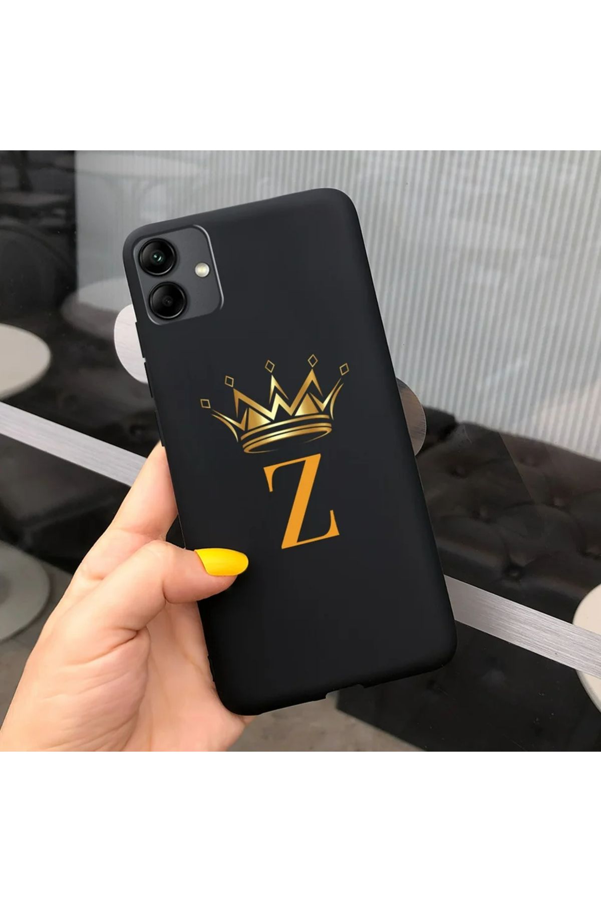 Rotaks Samsung Galaxy A04 Uyumlu Kılıf Silikon Esnek İsme Özel Baskılı Harf