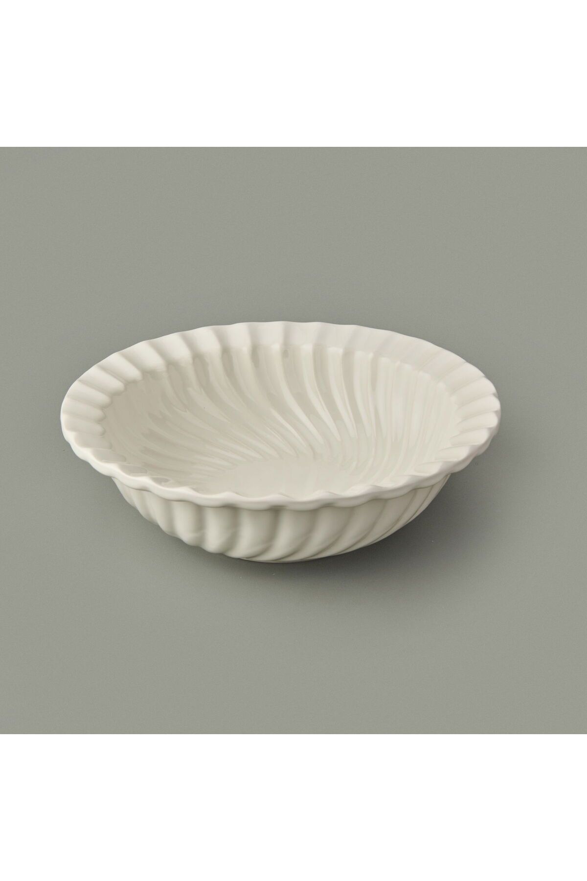 ASPARTAM Porselen Papatya Salata Kasesi - Krem - 21x11 cm
