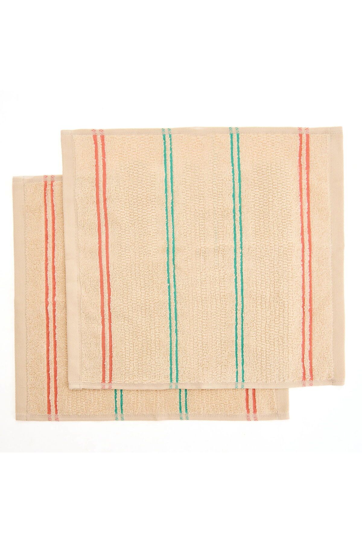 ASPARTAM Linea 2'li Havlu Seti - Bej - 30x30 cm