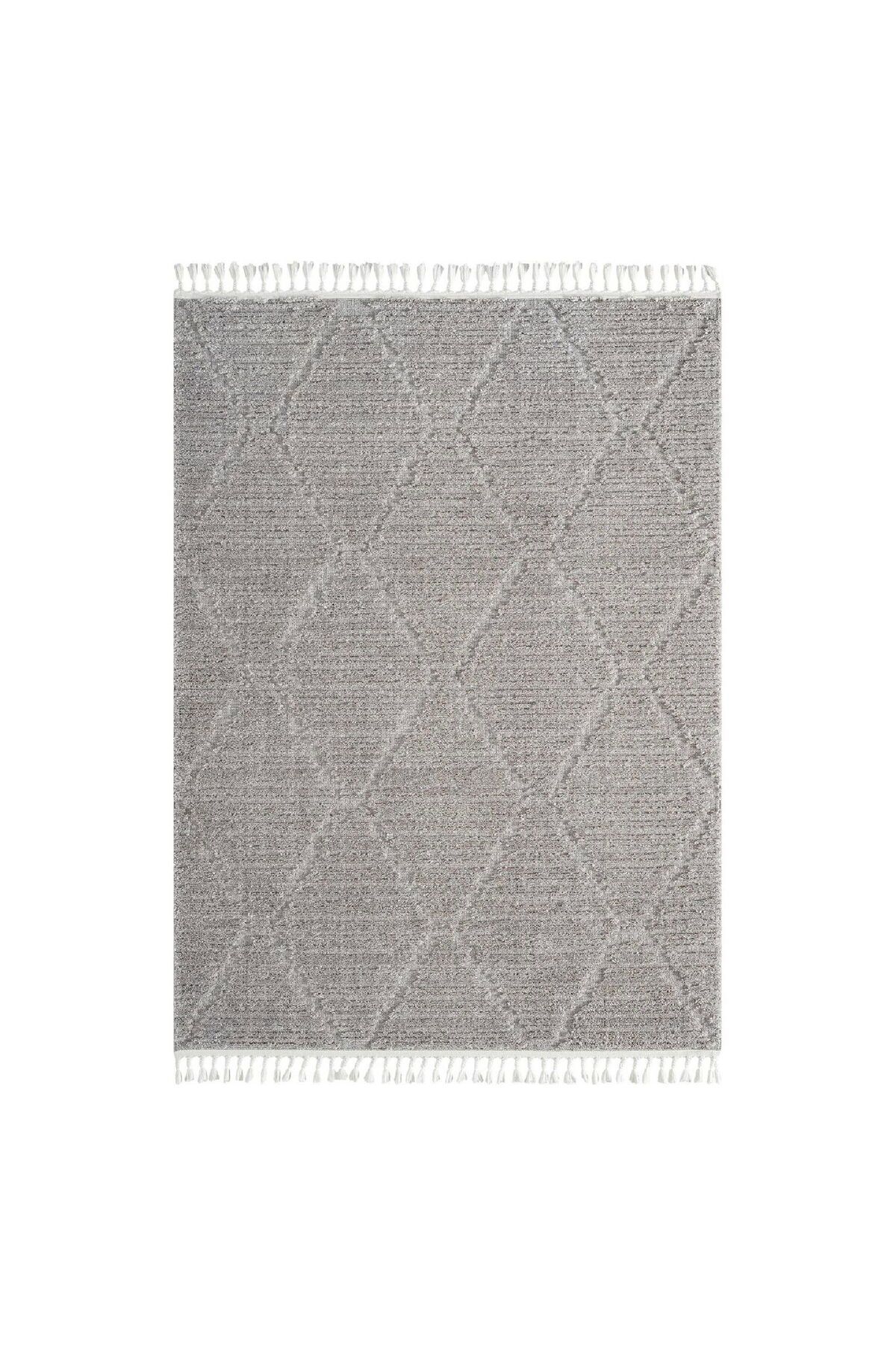 ASPARTAM Bilbao Essence Modern İskandinav Desenli Halı - Gri - 160x230 cm