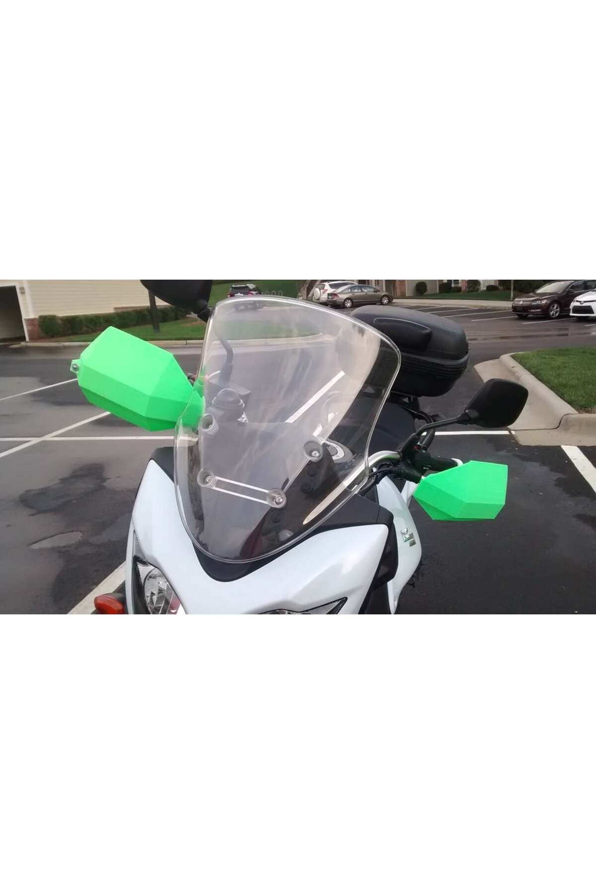 Lucest Motosiklet El Muhafızları ve VSTROM 650 (ve diğerleri) için montajlar (Plastik Aparattır!!!)
