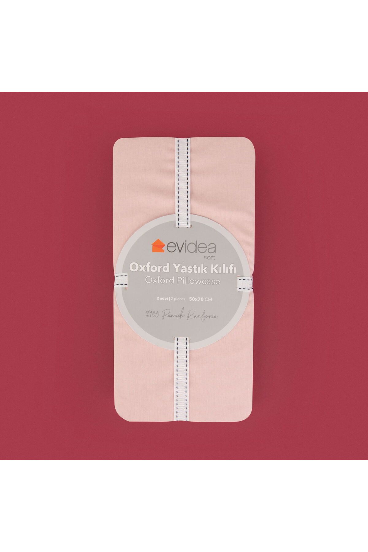 MATMEL Basic Oxford 2'li Yastık Kılıfı - Gülkurusu - 50x70 cm