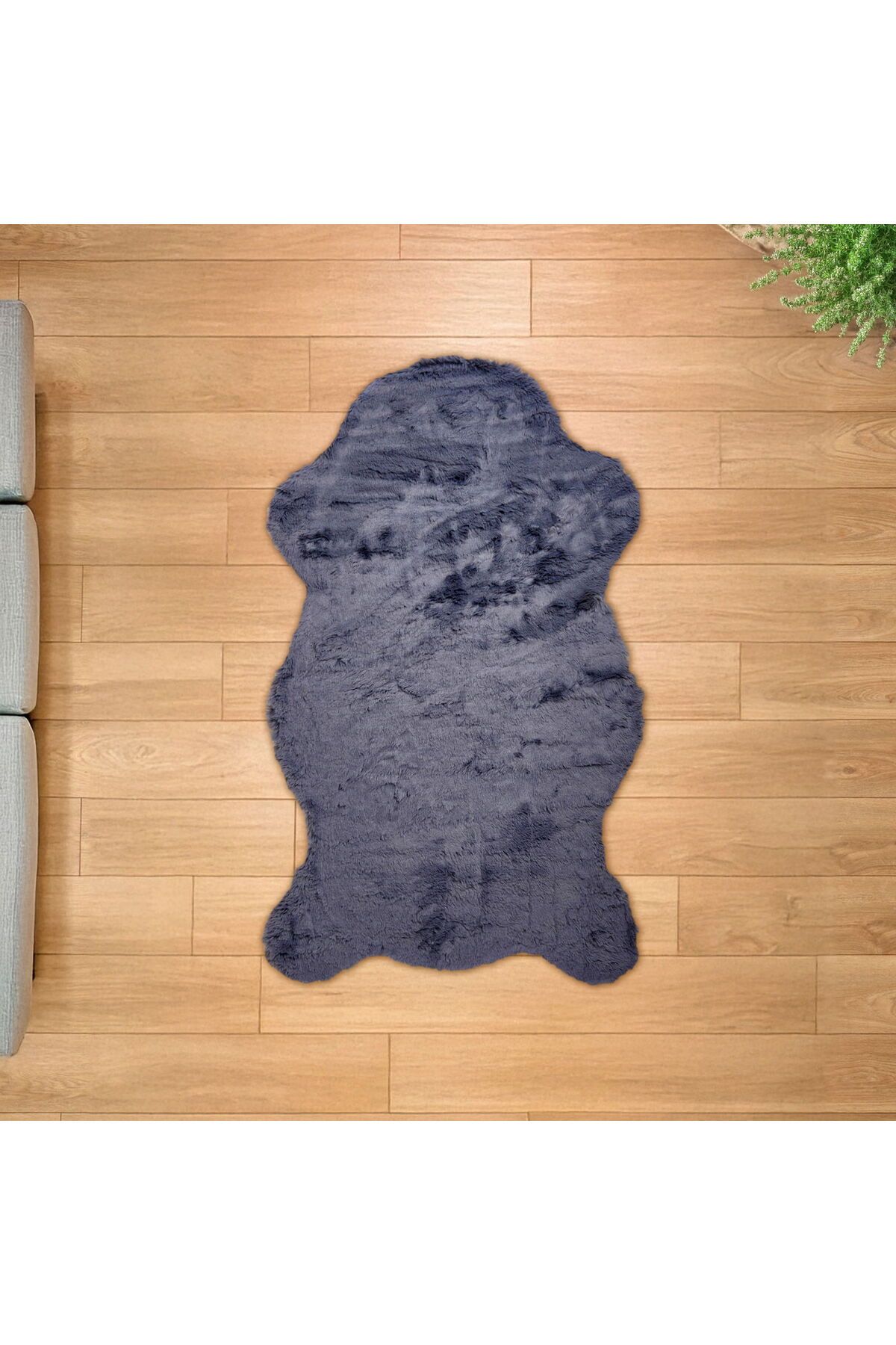 ASPARTAM Rachelle Post Halı - Antrasit - 80x140 cm