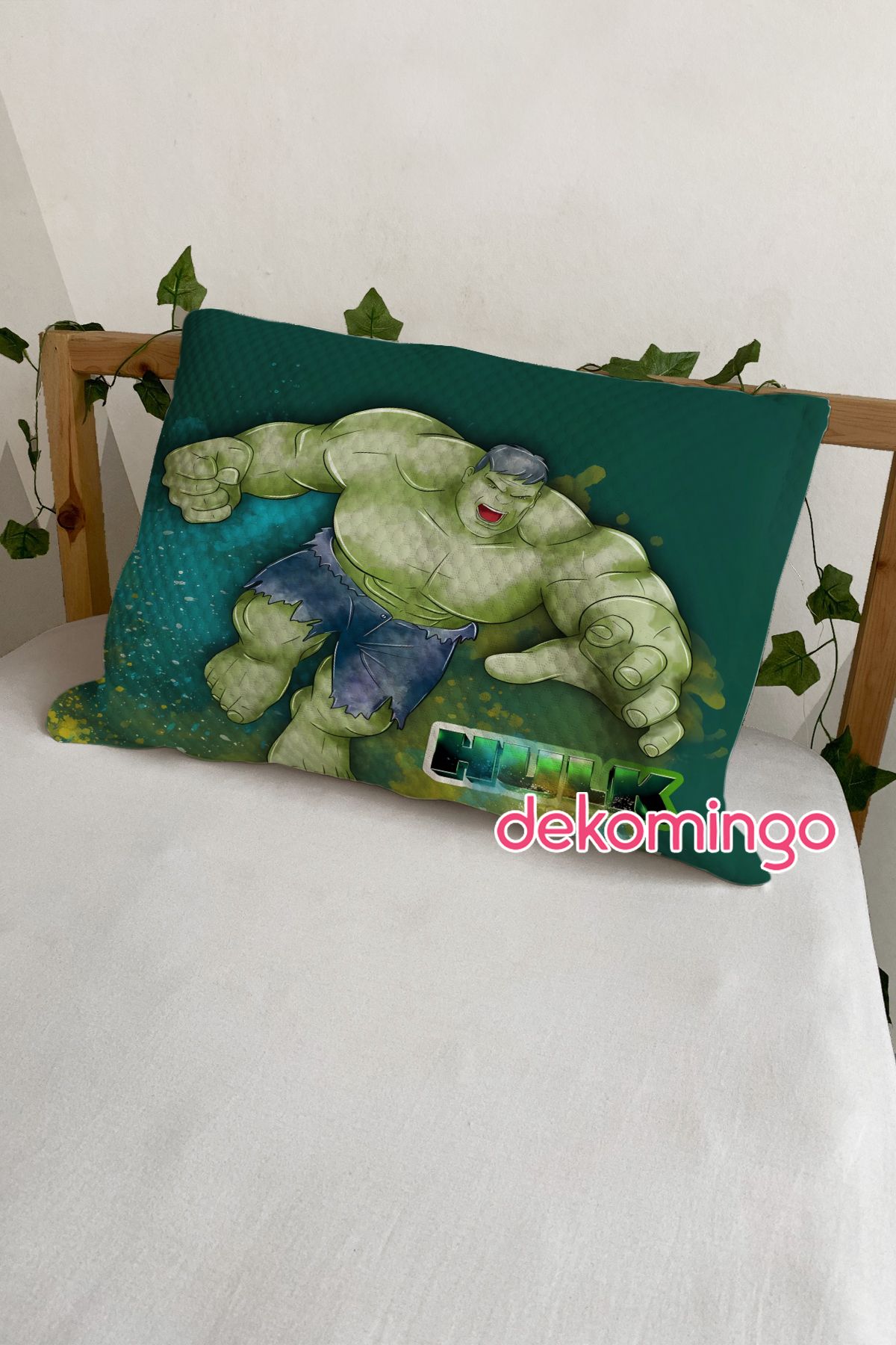 dekomingo HULK YEŞİL 2 ADET YASTIK KILIFI