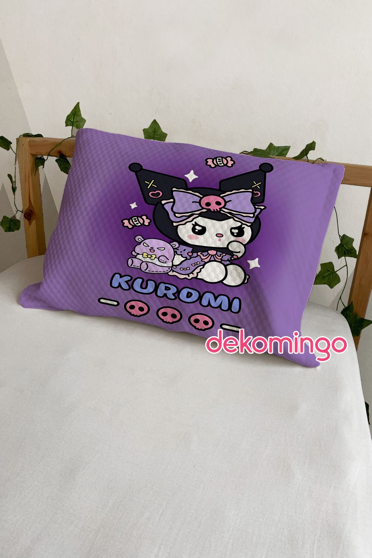 dekomingo MOR KUROMİ 2 ADET YASTIK KILIFI