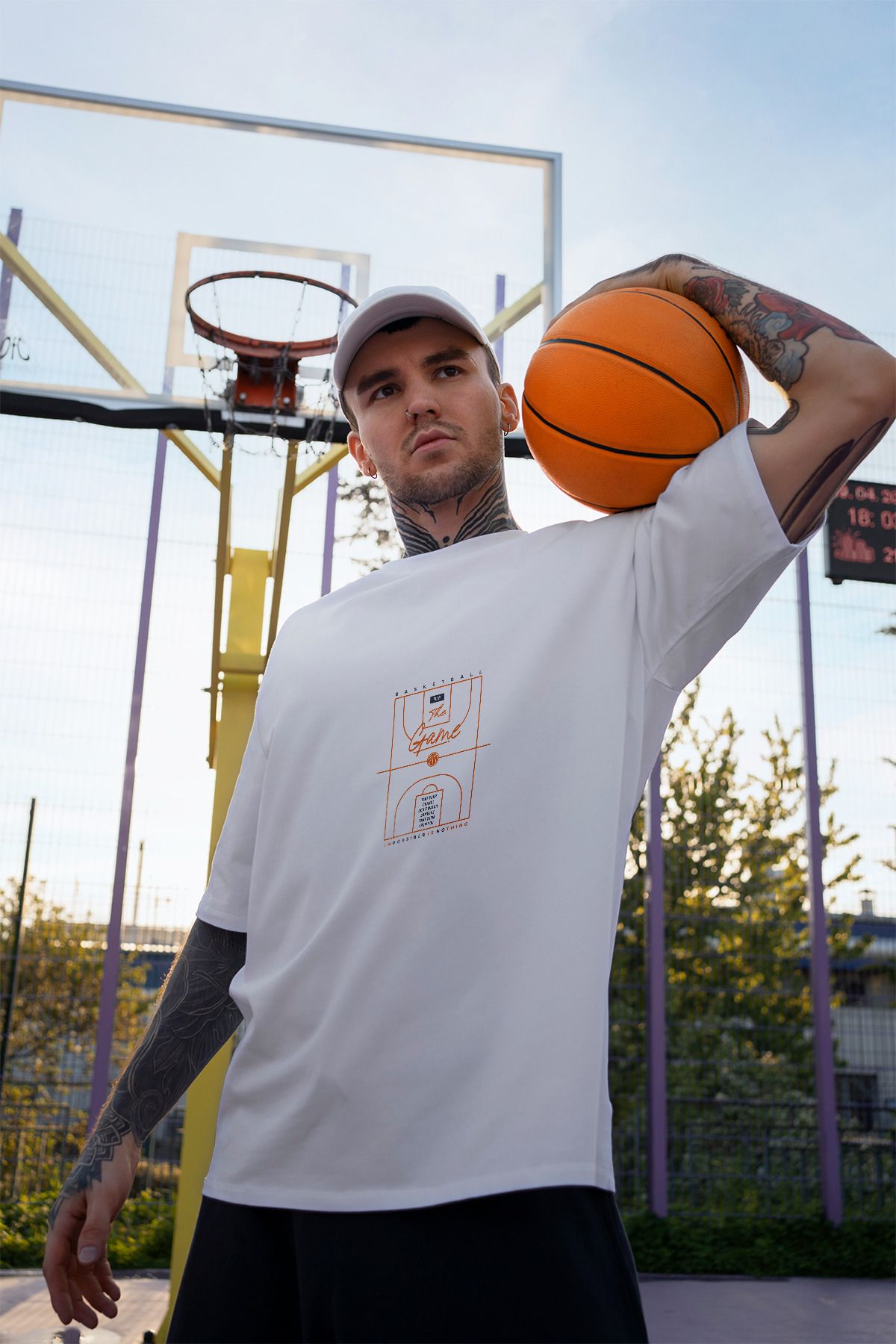 Decrift Basketbol %100 Pamuk Erkek T-Shirt