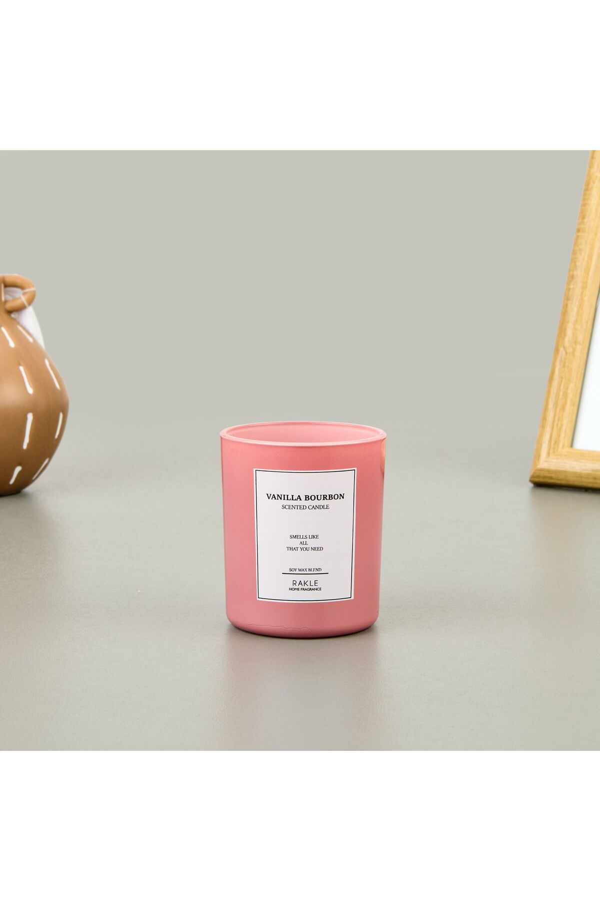 Rakle Le Jardin Vanilla Bourbon Kokulu Mum - Pembe - 120 gr