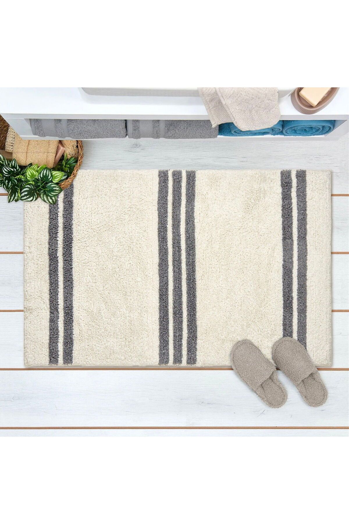 MATMEL Lucia Banyo Paspası - Beyaz - 60x100 cm