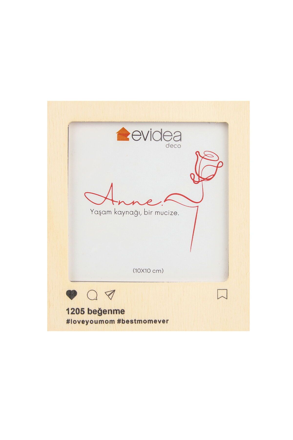 MATMEL Insta Mıknatıslı Çerçeve - Bej - 10x10 cm