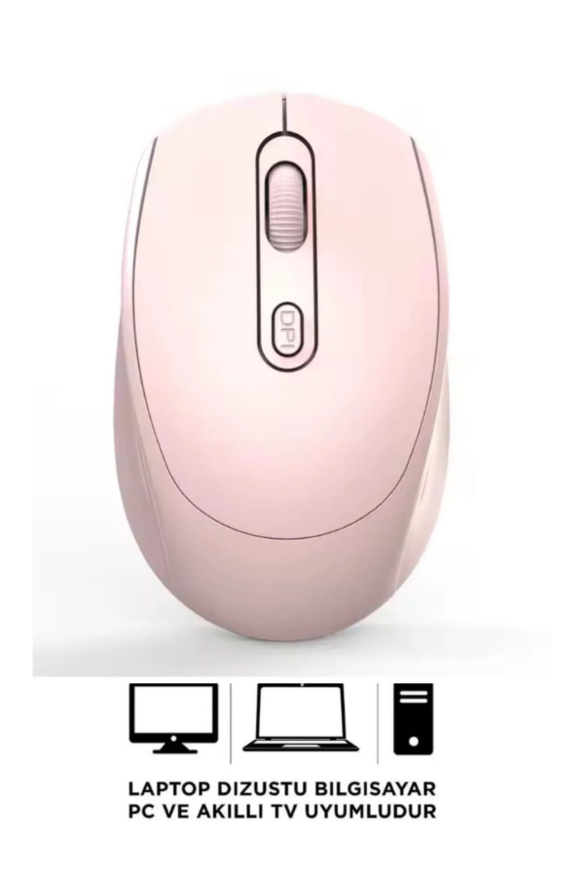 Hietech Kablosuz Mouse Zarif Tasarım Sessiz Click 2.4Ghz Tüm Cihazlarla Uyumlu Optik Mouse