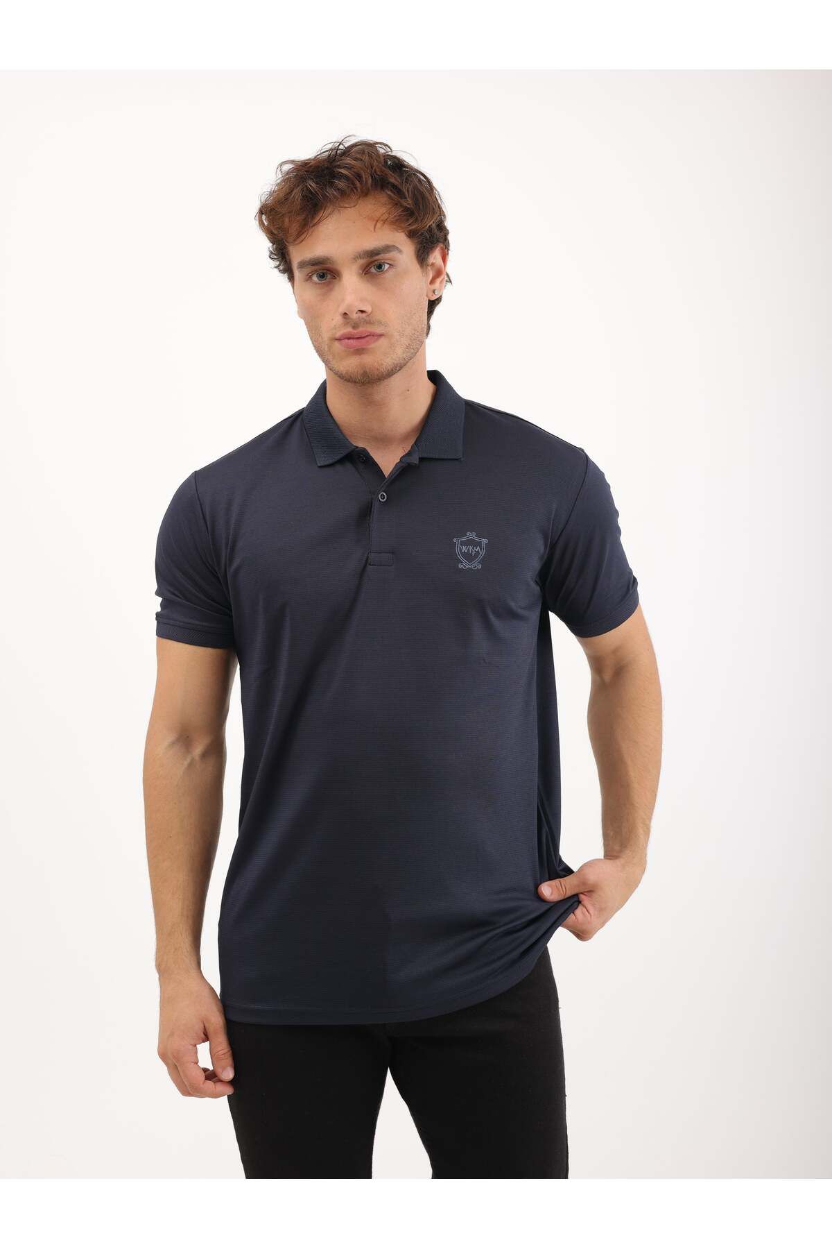 WKM Erkek Regular Fit Polo Yaka İnterlok T-Shirt