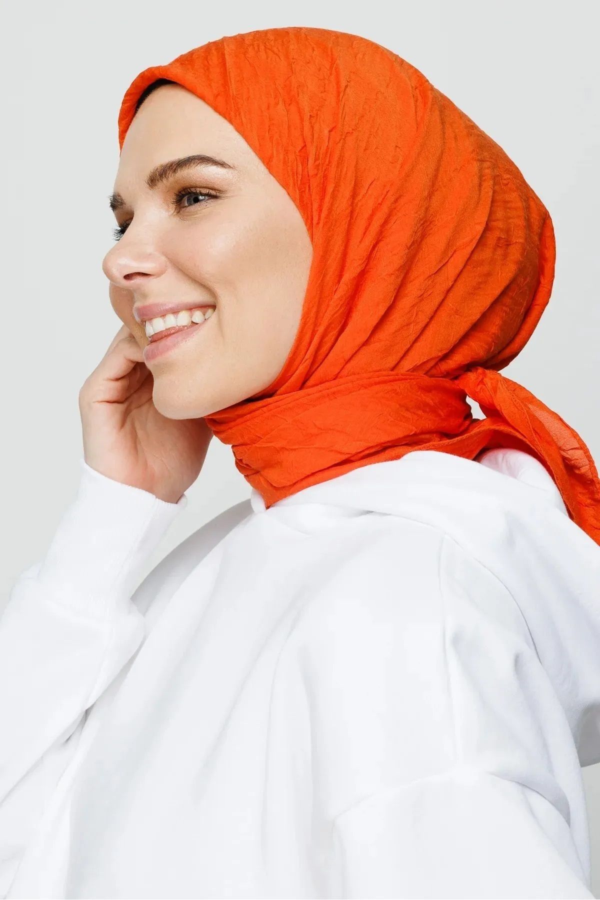 rathorion Bambu Kraş Oranj Eşarp