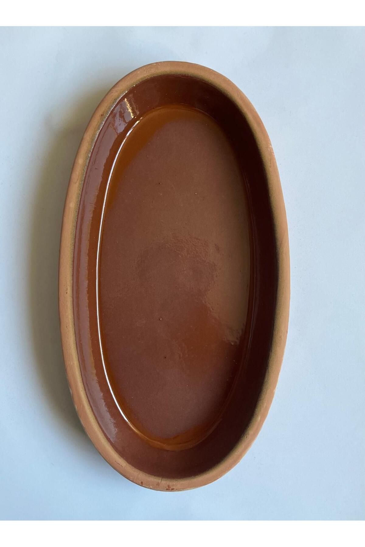 ARKHERA Kayık Güveç, Sırlı Kayık Güveç Fırın Kase (30X16cm)
