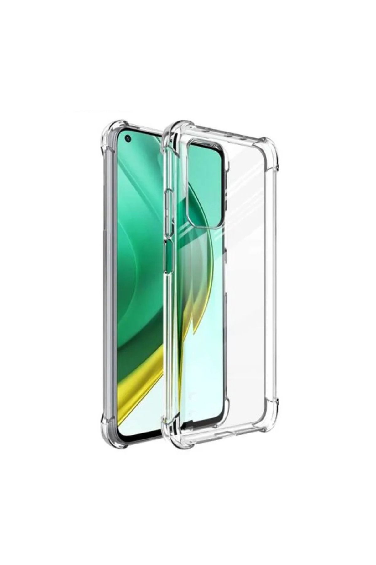 CaseArt Xiaomi Mi 10T ile uyumlu Kapak Köşe Korumalı Airbag Antishock Şeffaf Silikon Kılıf