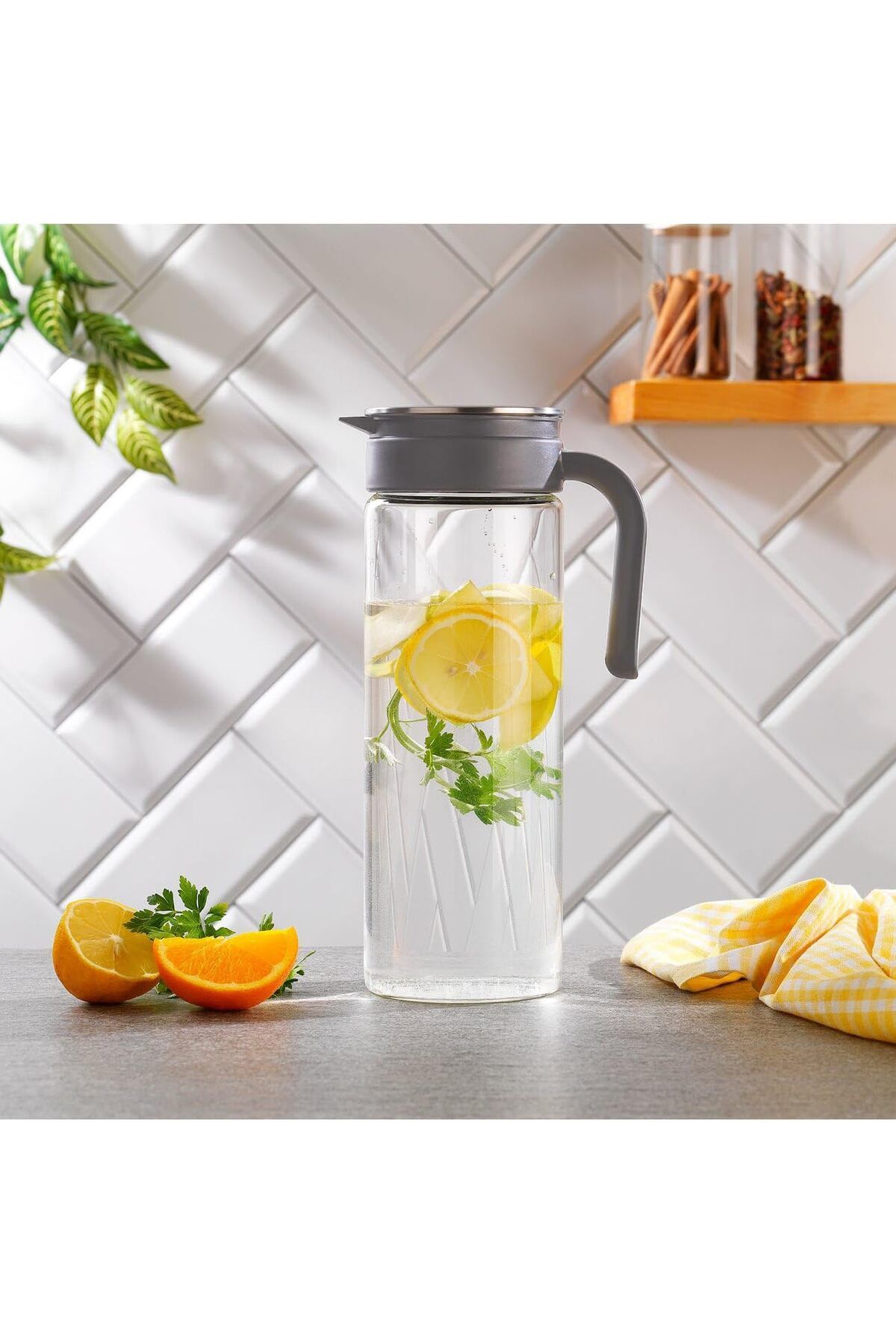 STOREMAX ELZ Borosilikat Cam Sürahi 1800 Ml Gri - THN87018 FRNTR 1127478