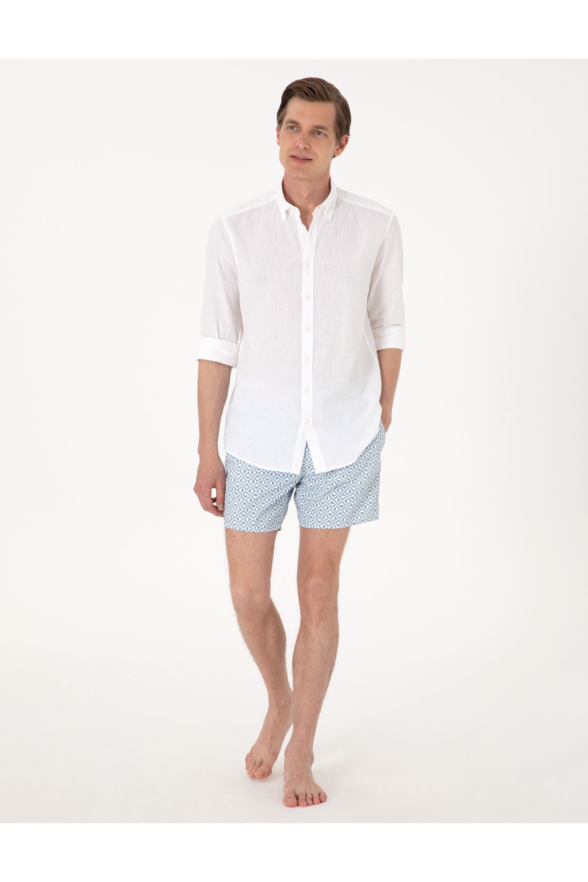 Pierre Cardin Mavi Deniz Şortu 50307984-VR036