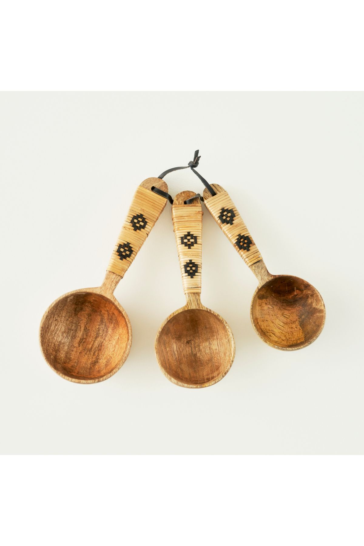 Bella Maison Varna 3'lü Ölçü Kaşığı Seti Naturel (21,5x8,5x5,5 cm)