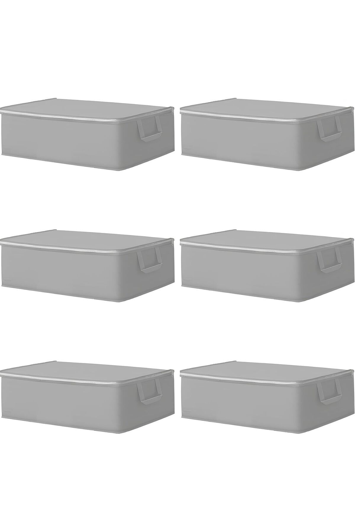 STOREMAX ELZ 6 Adet Hurç Seti Büyük Boy Baza Altı Çekyat Düzenleyeci Çeyiz Bohçası 64 x 45 x 22 FRNT