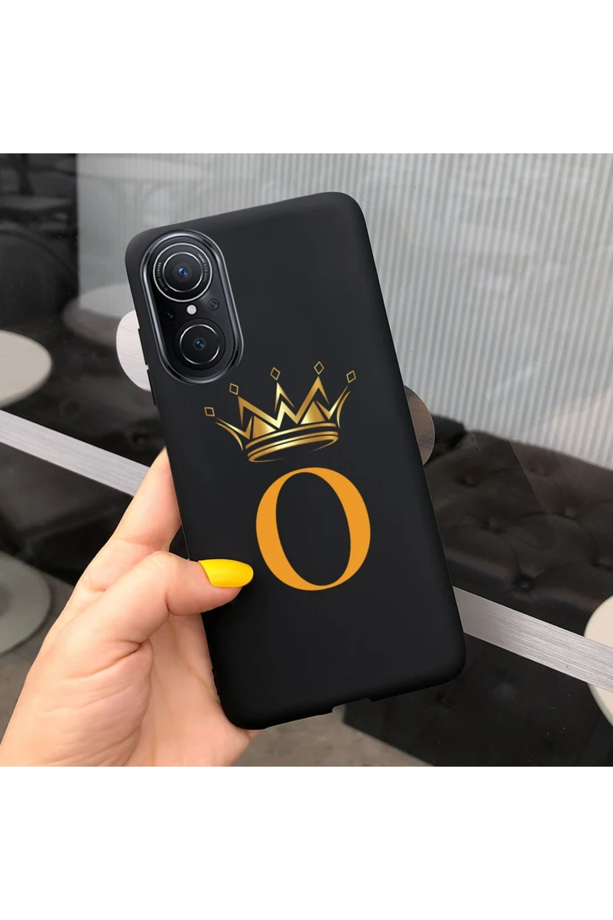 Rotaks Huawei Nova 9 Se Uyumlu Kılıf Silikon Esnek İsme Özel Baskılı Harf