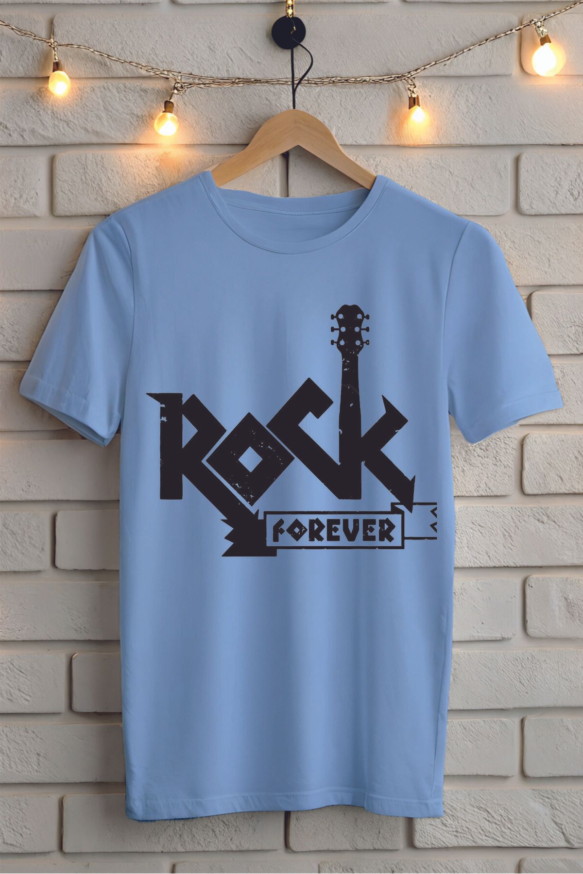 ModaSphere ROCK Baskılı Unisex Oversize Tişört