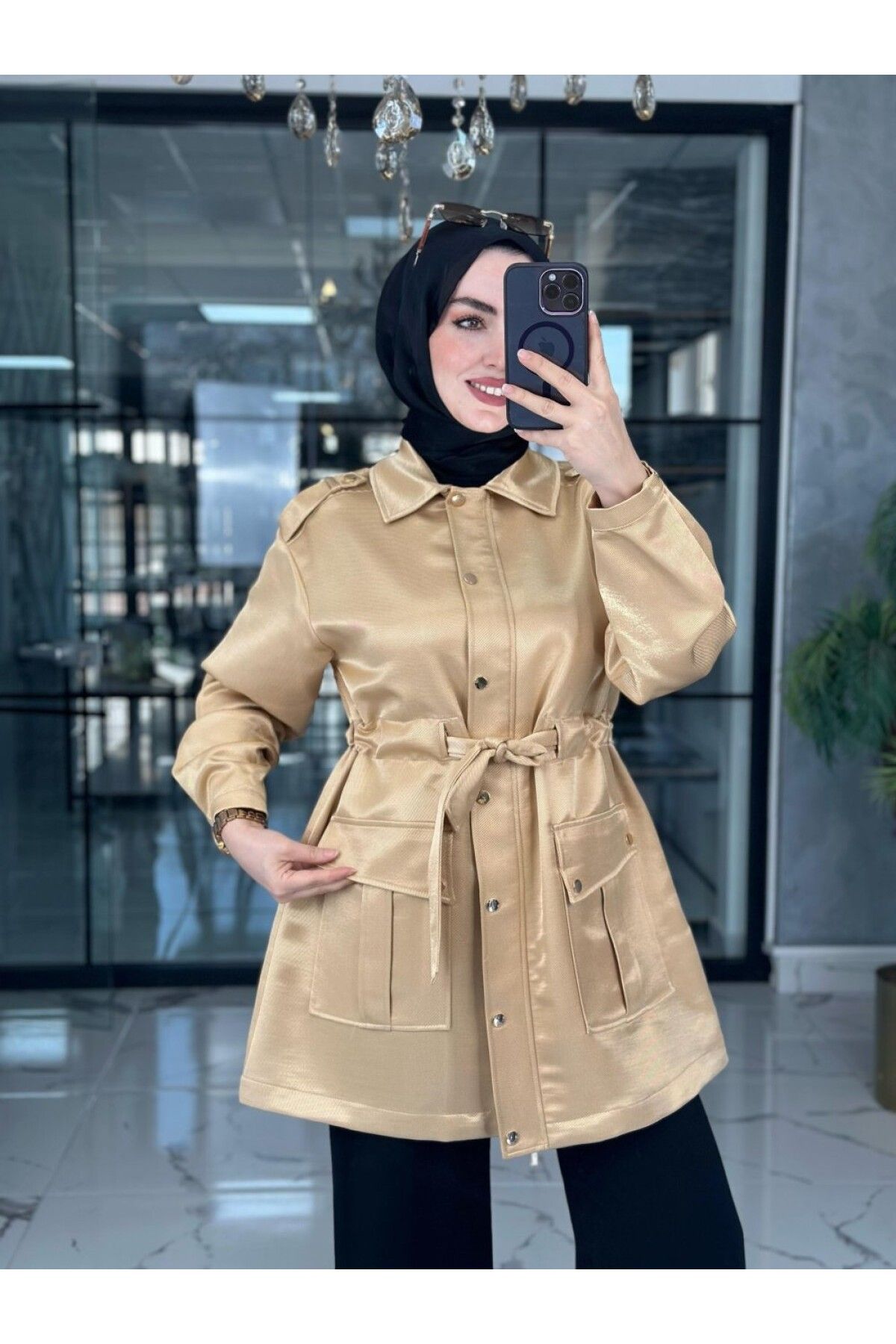 Zümra Tesettür Moda Alya Kap-Vizon Vizon Beden 2-42-44