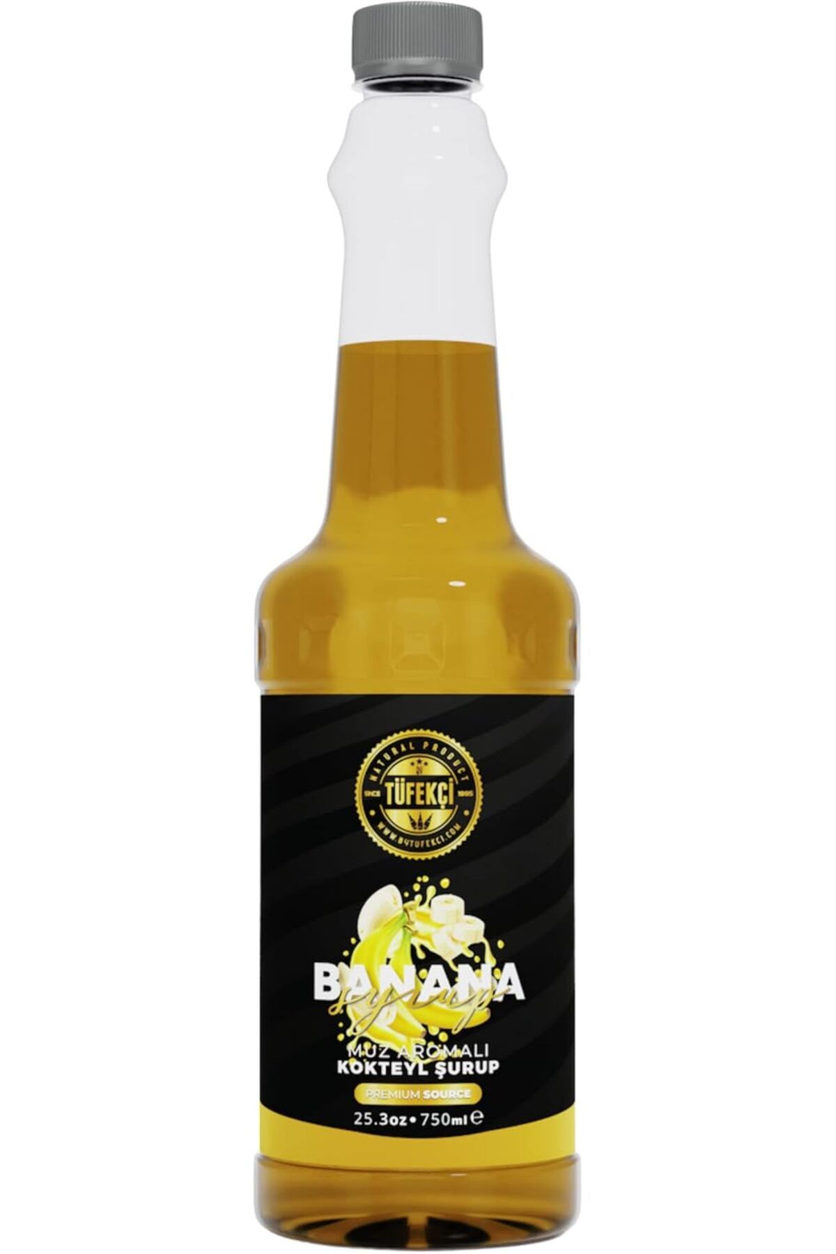 Mu Art Ahşap Mrt Tüfekçi Muz (Banana) Kokteyl, Kahve Ve Pasta Şurubu 750 ml Art 871301
