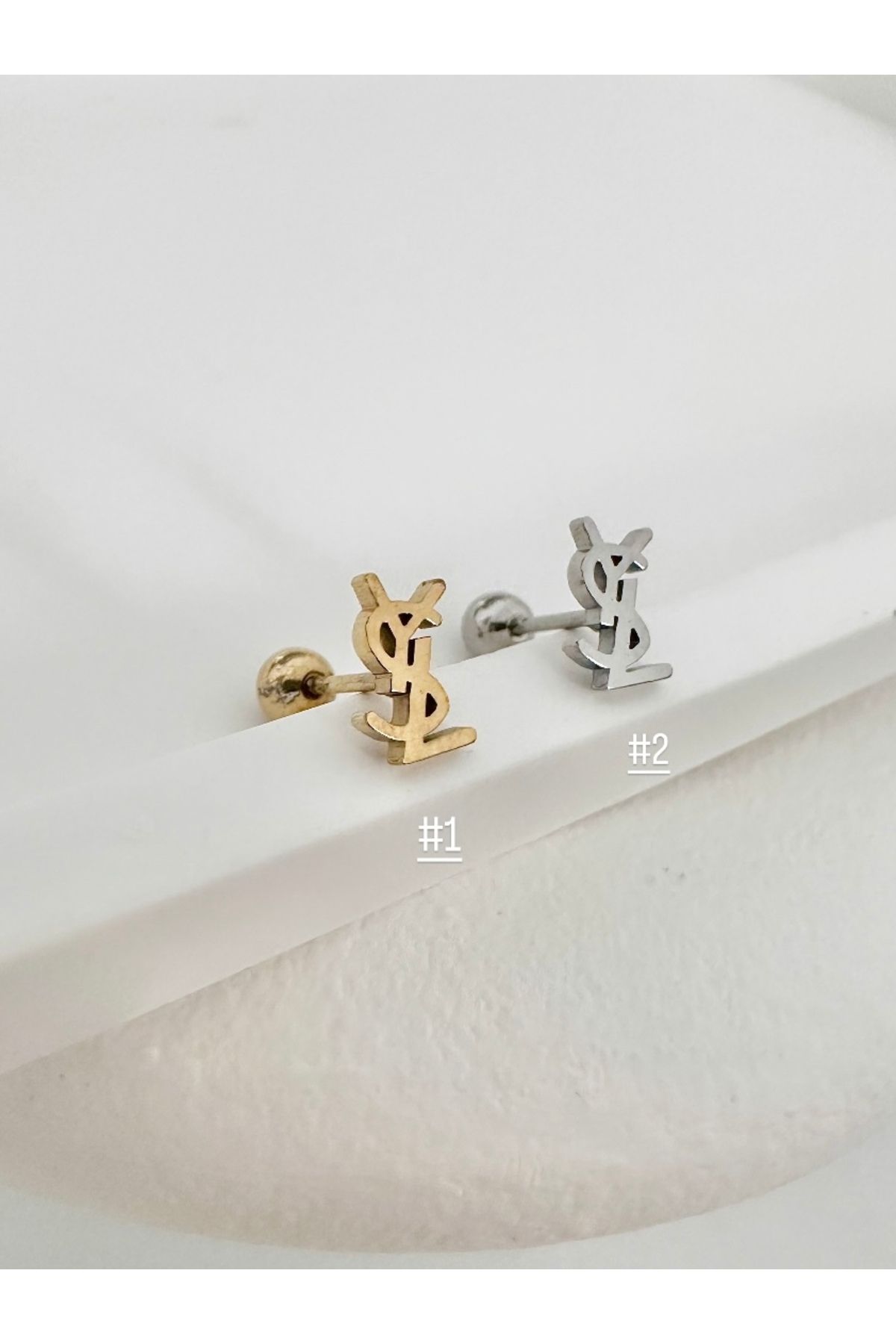 My Bellas Jewels Cerrahi Çelik 1 Adet Tragus Piercing, Helix, Flat, Conch, Lobe