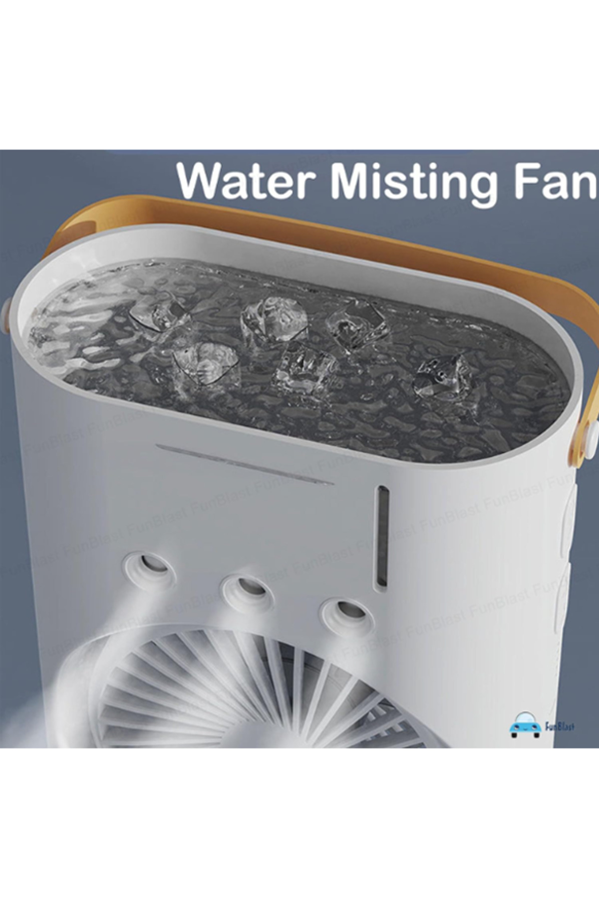 MACON-Jongo Portable Double Ended Spray Fan Oscillating Air Circulation Tower Fan with Mist Spray 4